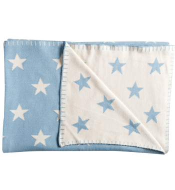 Плед Schardt Big Star, 95х120 см — голубой