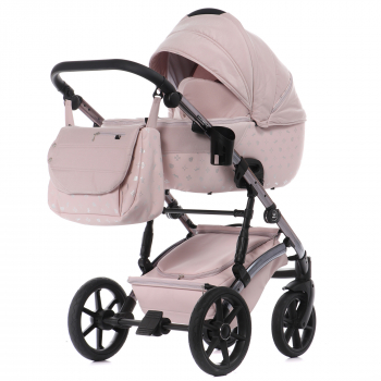 Коляска 2 в 1 TAKO LARET IMPERIAL — TLI-05 розовый/рама серебро