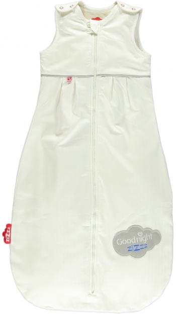 Спальный мешок Zizzz из овечьей шерсти 6-24 месяцев — Grey Cloud Blue Letters