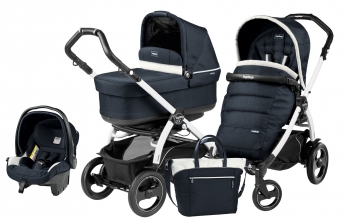 Коляска 3 в 1 Peg Perego Book 51 S Pop Up Set Modular (шасси White/Black)