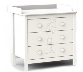 Детский пеленальный комод Fiorellino Giraffe — Белый