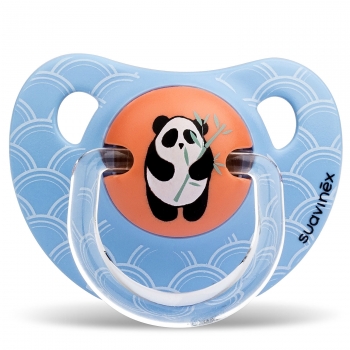 Пустышка Suavinex от 6+ мес — оранж.панда