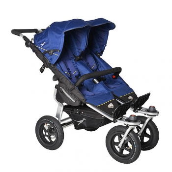 Прогулочная коляска для двойни TFK Twin Adventure — Twilight Blue