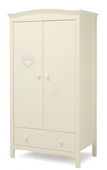Шкаф двустворчатый Erbesi Cuore — Ivory (слоновая кость)