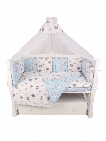 Комплект Premium в кроватку 18 предметов AmaroBaby Индейцы