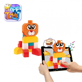 Игрушка Chicco Набор строительных блоков — "Кошка/собака" (15 дет.)