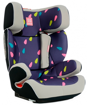 Автокресло Farfello K70 — капельки (grey+colorful)