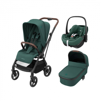 Коляска 3 в 1 Maxi-Cosi Leona Pebble 360 Pro — Essential Green