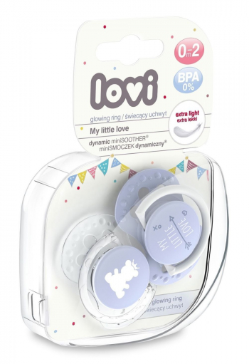 Пустышка динамическая Lovi My Little Love, арт. 22/847, силикон, 0-2 мес. — для мальчика