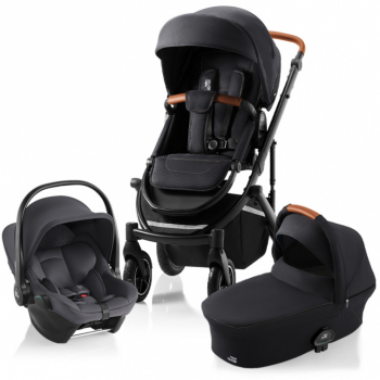 Коляска 3 в 1 Britax Roemer SMILE III Fossil Grey BABY-SAFE CORE — Midnight Grey