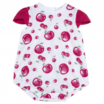 Боди Chicco, цвет вишенки (белый)