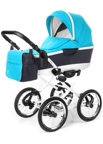 Коляска для новорожденных Esspero Classic Alu (шасси White) — Aqua