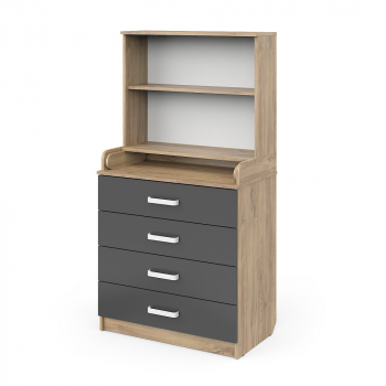 Пеленальный комод Sweet Baby Albero — Дуб канзас/антрацит