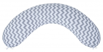 Наволочка к подушке для беременных AmaroBaby 170х25 Зигзаг — Серый