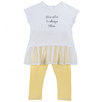 Комплект футболка и леггинсы Chicco, цвет жёлтый