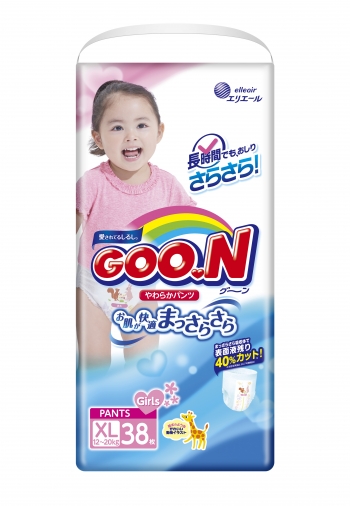 Подгузники GOON Трусики (12-20кг) 38шт/40шт — для девочек