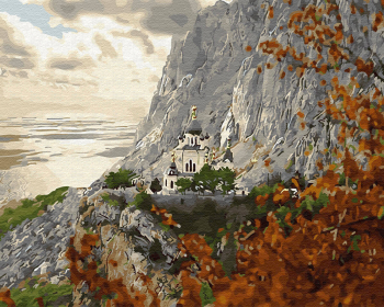 Картина по номерам ТМ Цветной 40х50 на подрамнике, арт. GX — GX28913 Храм на горе