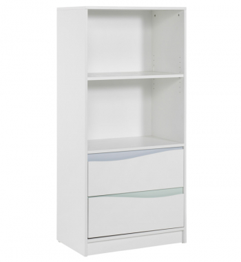 Высокий стеллаж-комод Geuther Wave — Белый/Пастель