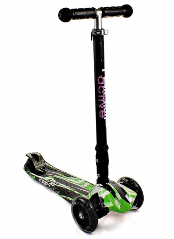 Трехколесный самокат Triumf Active Maxi Plus Print SKL-07CLP — зеленый