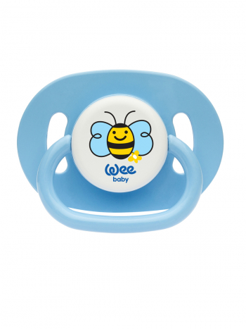 Соска-Пустышка WeeBaby вишенка, с 6 месяцев — синий