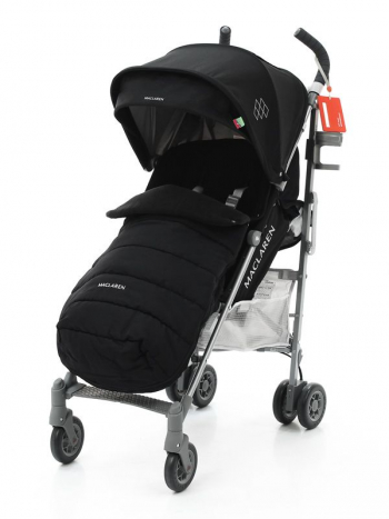Коляска-трость Maclaren Quest — winter style set с муфтой black WD1G620012
