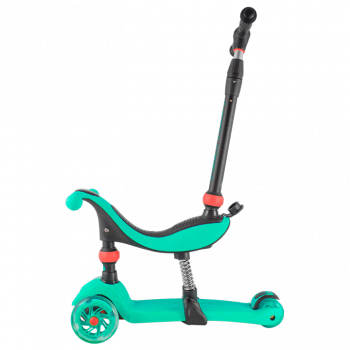 Трехколесный самокат TechTeam Genius (2019) — бирюзовый
