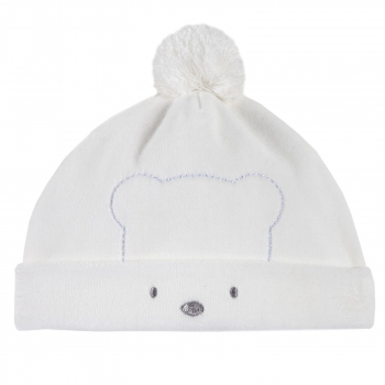 Шапка Chicco для мальчиков и девочек, с глазками, цвет белый