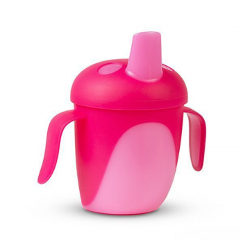 Чашка-непроливайка Canpol Tropical Bird, арт. 76/001, 240 мл, 9м+ — розовый