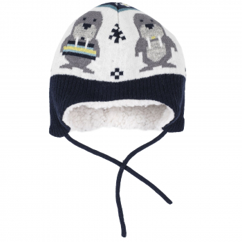 Шапка на завязках Chicco для мальчиков, цвет белый