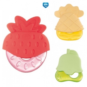 Прорезыватель водный охлаждающий Canpol Фрукты в шляпках арт. 72/002, 4+ — клубника/груша
