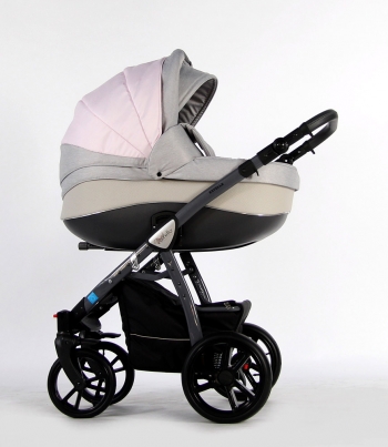 Коляска 2 в 1 Farfello Estella — ST1801 серо-розовый