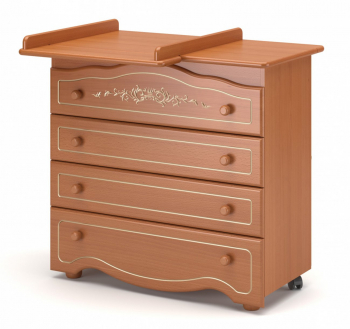 Пеленальный комод Gandilyan Сильвия Люкс Плюс new — Вишня