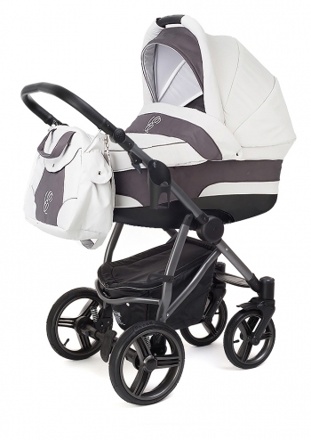 Коляска для новорожденных Esspero Newborn Lux (шасси Graphite) — Grey