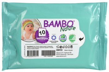 Влажные салфетки Bambo Nature без отдушек №10