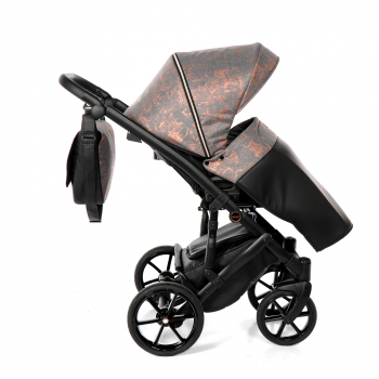 Коляска 2 в 1 TAKO CORONA — TC-01 черный/узор медь