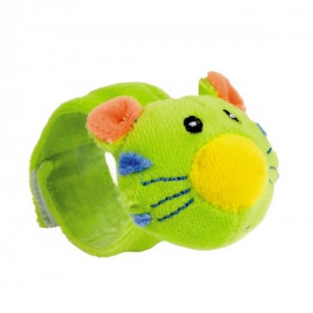 Погремушка на ручку Canpol арт. 68/005, 0+ — тигрёнок, цвет: зеленый