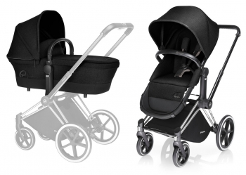 Коляска 2 в 1 Cybex Priam Light Seat (шасси All Terrain Matt Black)