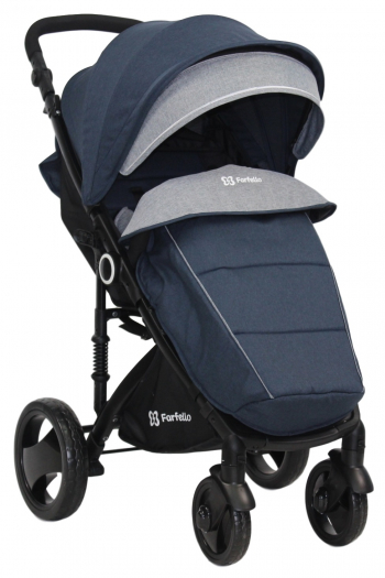 Прогулочная коляска Farfello Bino Angel Plus — Cиний
