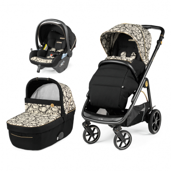 Коляска 3 в 1 Peg Perego Veloce Lounge Modular — Graphic Gold