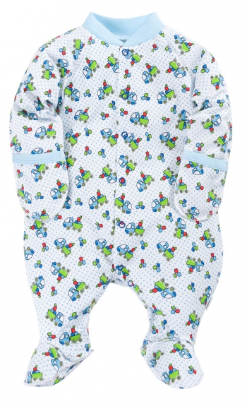 Комбинезон реглан с закрытыми ручками Веселый малыш 