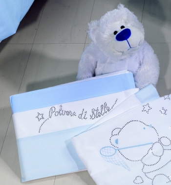 Постельный комплект Roman Baby POLVERE DI STELLE  3 предмета — Light Blue (Голубой)