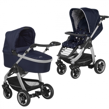 Коляска 2 в 1 Teutonia Cosmo V4 (шасси Titanium) — 6115-6175-6175 Royal-Little Sailor