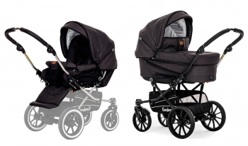 Коляска 2 в 1 Emmaljunga Edge Duo Combi Lounge (шасси Duo S Competition) — Black
