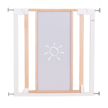 Ворота безопасности Geuther Vario Safe 74,5-82,5 см, высота 77,5 — натуральный/оргстекло