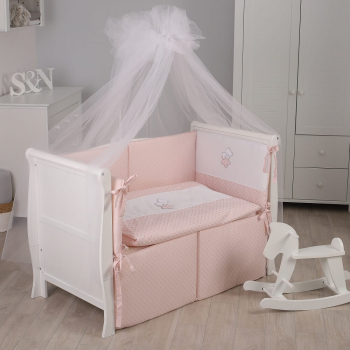 Комплект постельного белья Lepre Argento 6 предметов (125*65) — Розовый