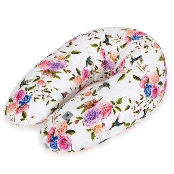Подушка для кормления Ceba Baby Physio Multi Flora Fauna трикотажная — Flores W-741-099-546