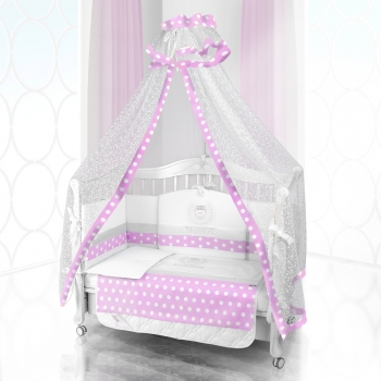 КПБ Beatrice Bambini Unico Guseppe Ottaviani (3 предмета) — bianco rosa