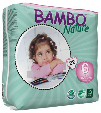 Подгузники Bambo Nature XL 16-30 кг (22 шт)