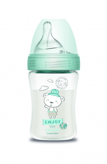 Бутылочка Canpol Haberman антикол., PP, 0 мес.+, 260 мл, арт. 1/098 — медвежонок