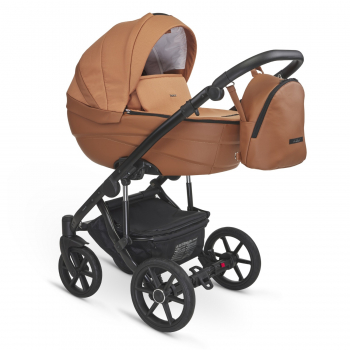 Коляска 2в1 BEXA IDEAL — рыжий+рыжая кожа